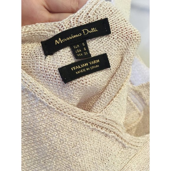 SOLD Massimo Dutti Knit Open Back Criss-cross Tank - Picture 6 of 6